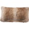 2PAYP_2 Aspen Faux-Fur Throw Pillow - 14x24”, Feather Fill