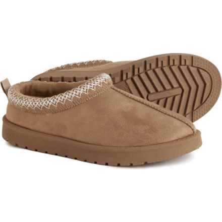 Aspen Faux-Suede Slippers (For Women) in Taupe