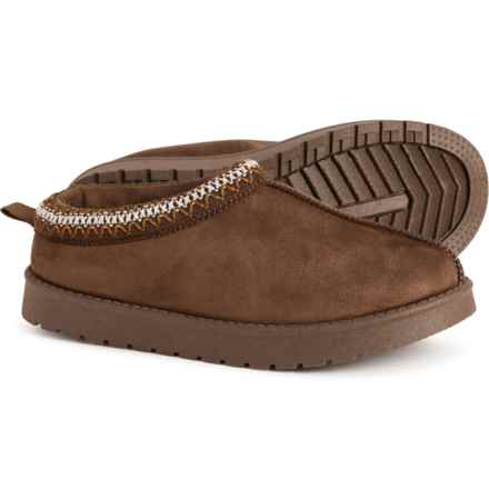 Aspen Girls Annabel Low Faux Shearling Shoes - Slip-Ons in Chocolate
