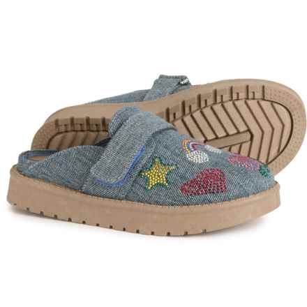 Aspen Girls Embellished Denim Clogs in Denim