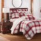 543NW_2 Aspen Ivory-Red Cotton Sherpa Quilt - Twin