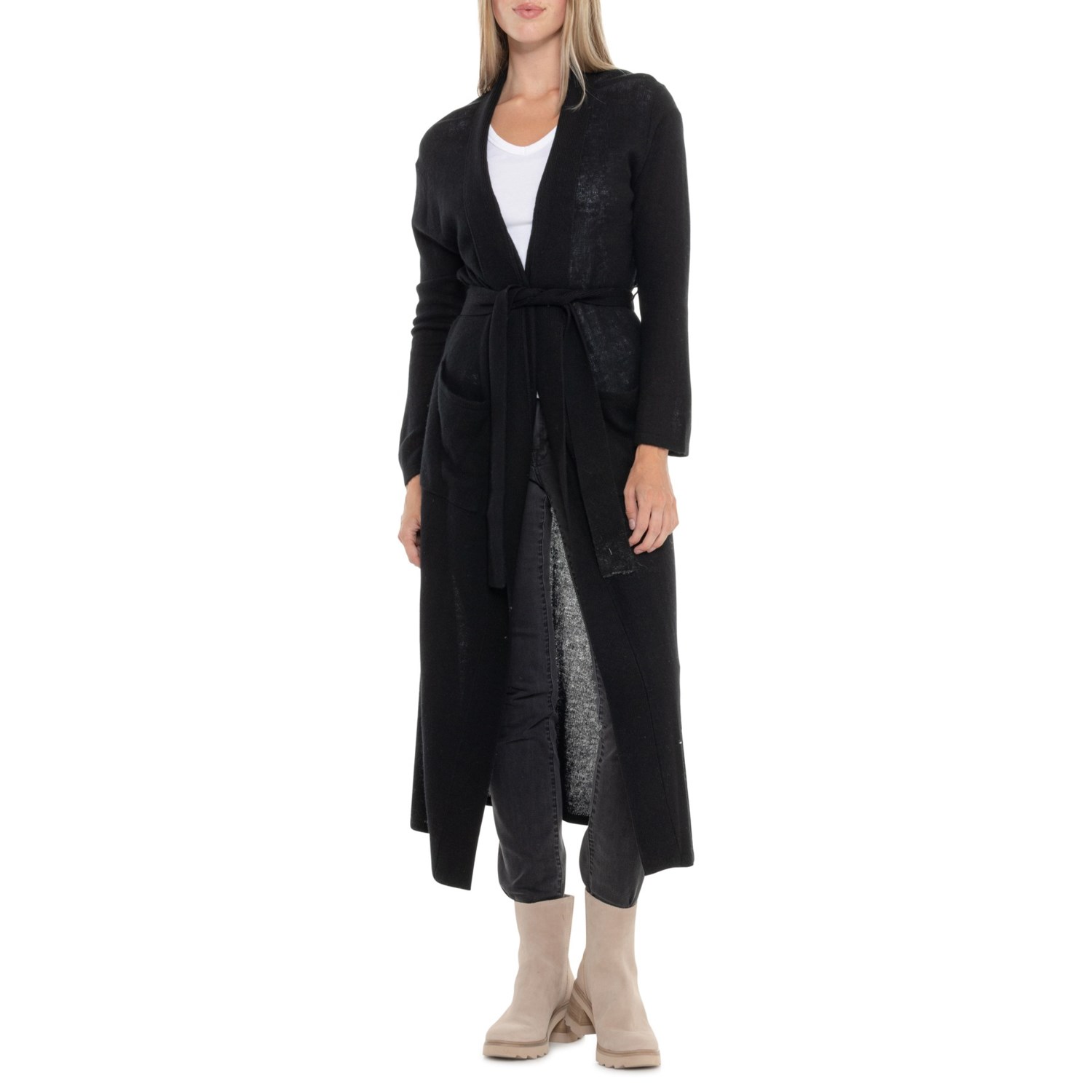 Aspen Long Robe - Cashmere, Long Sleeve - Save 56%