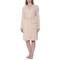 Aspen Long Teddy Belted Robe - Long Sleeve in Chai Latte