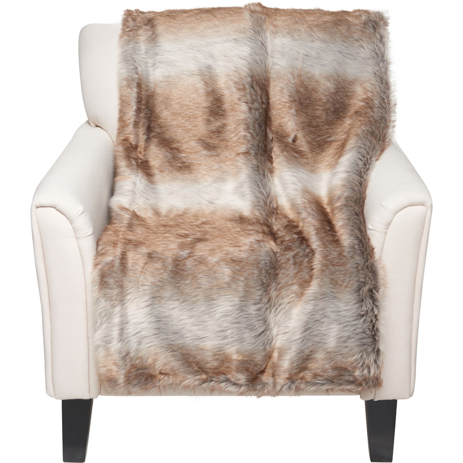 Aspen Patsy Faux-Fur Throw Blanket - 50x60”