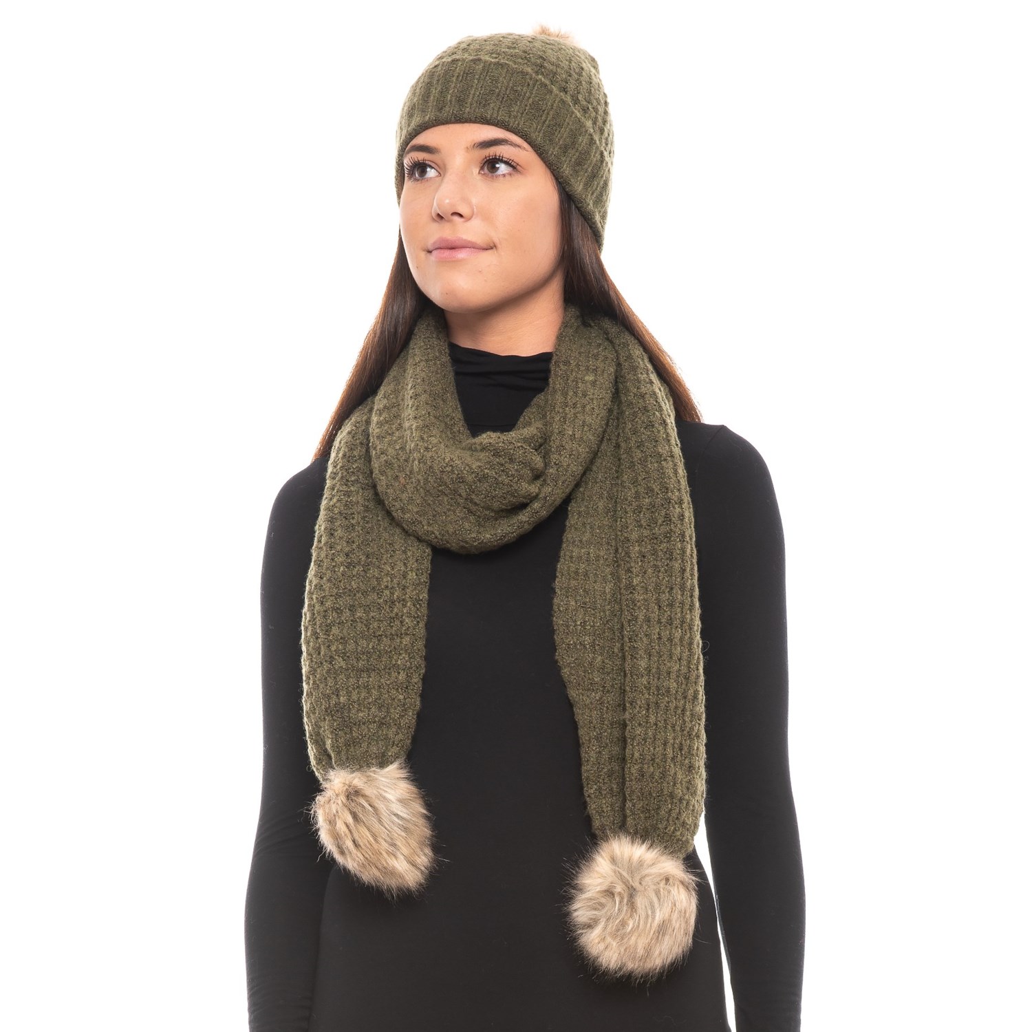 superdry hat and scarf set