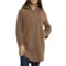 Aspen Sherpa Fleece Long Jacket in Coca Mocha