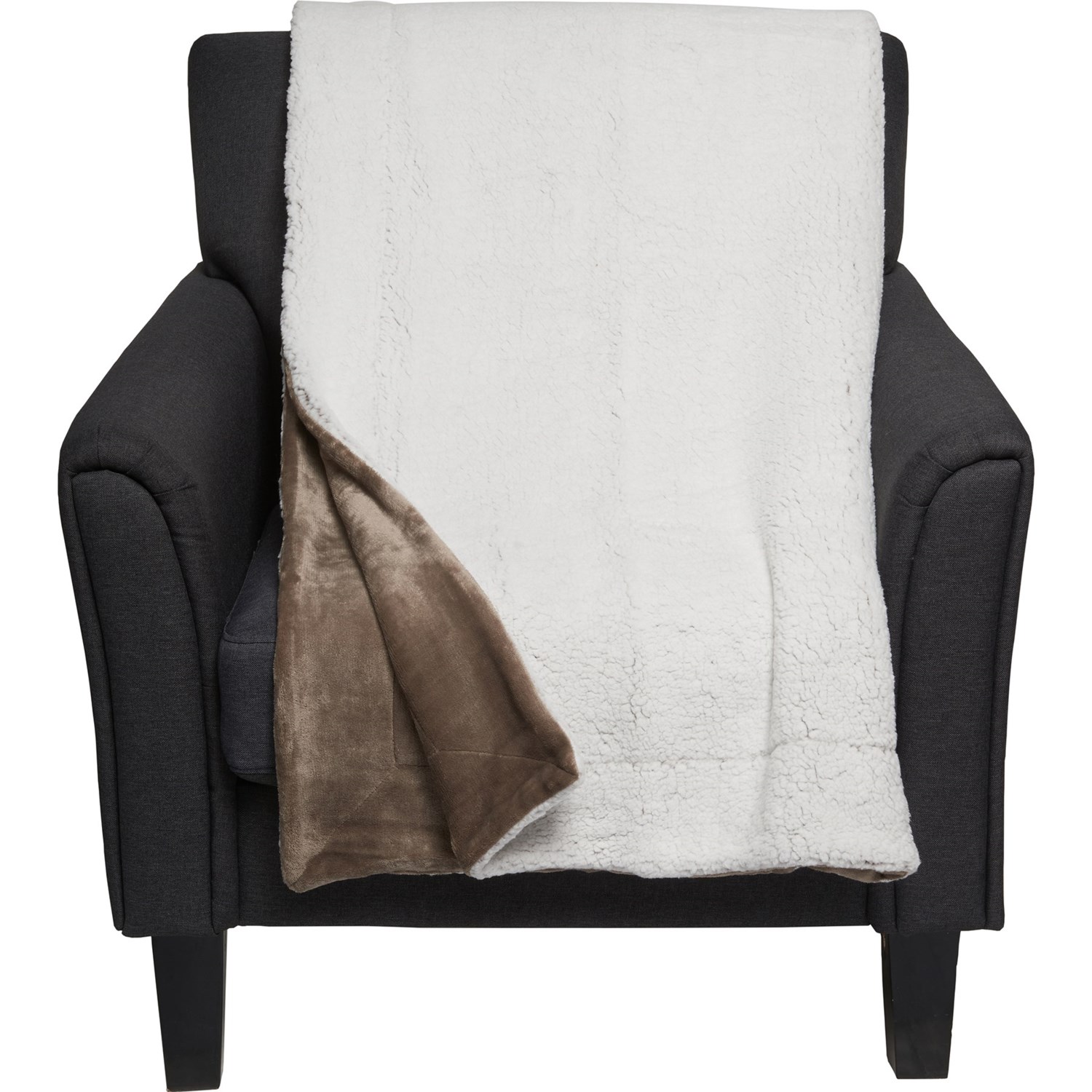 Aspen Snowy Mitten Plush Sherpa Throw Blanket 50x60” Save 46