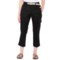 Aspen Solid Cotton Ripstop Ankle Pants in Black Beauty