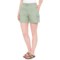 Aspen Solid Cotton Ripstop Cargo Shorts in Lily Pad