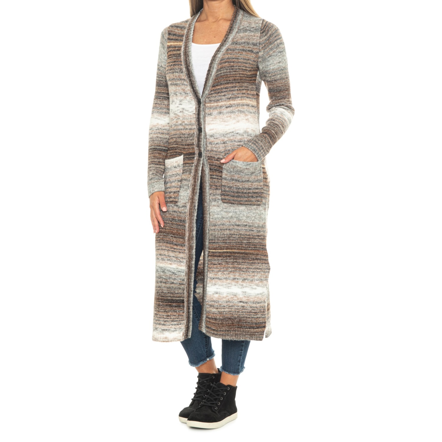 Aspen Space-Dye Cardigan Sweater (For Women) - Save 44%