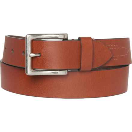 Aspen Stitching Detail Belt - Leather, 38 mm (For Men) in Cognac