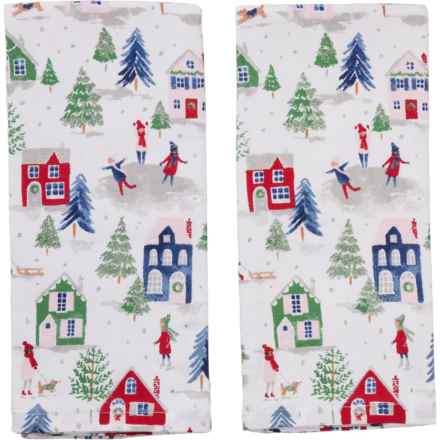 Aspen Sweet Village Kitchen Towels - 2-Pack, 18x28” in Multi