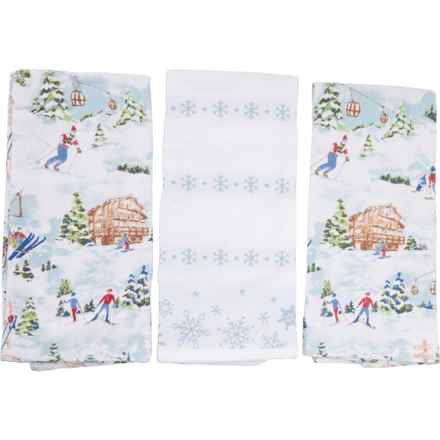 Aspen Toile Kitchen Towels - 3-Pack, 18x28” in Multi