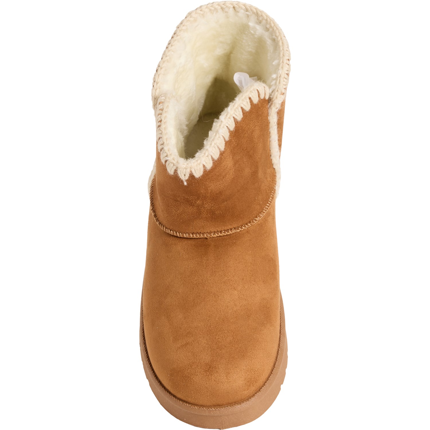 Aspen Whipstitch Short Faux Shearling Boots (For Women) - Save 50%