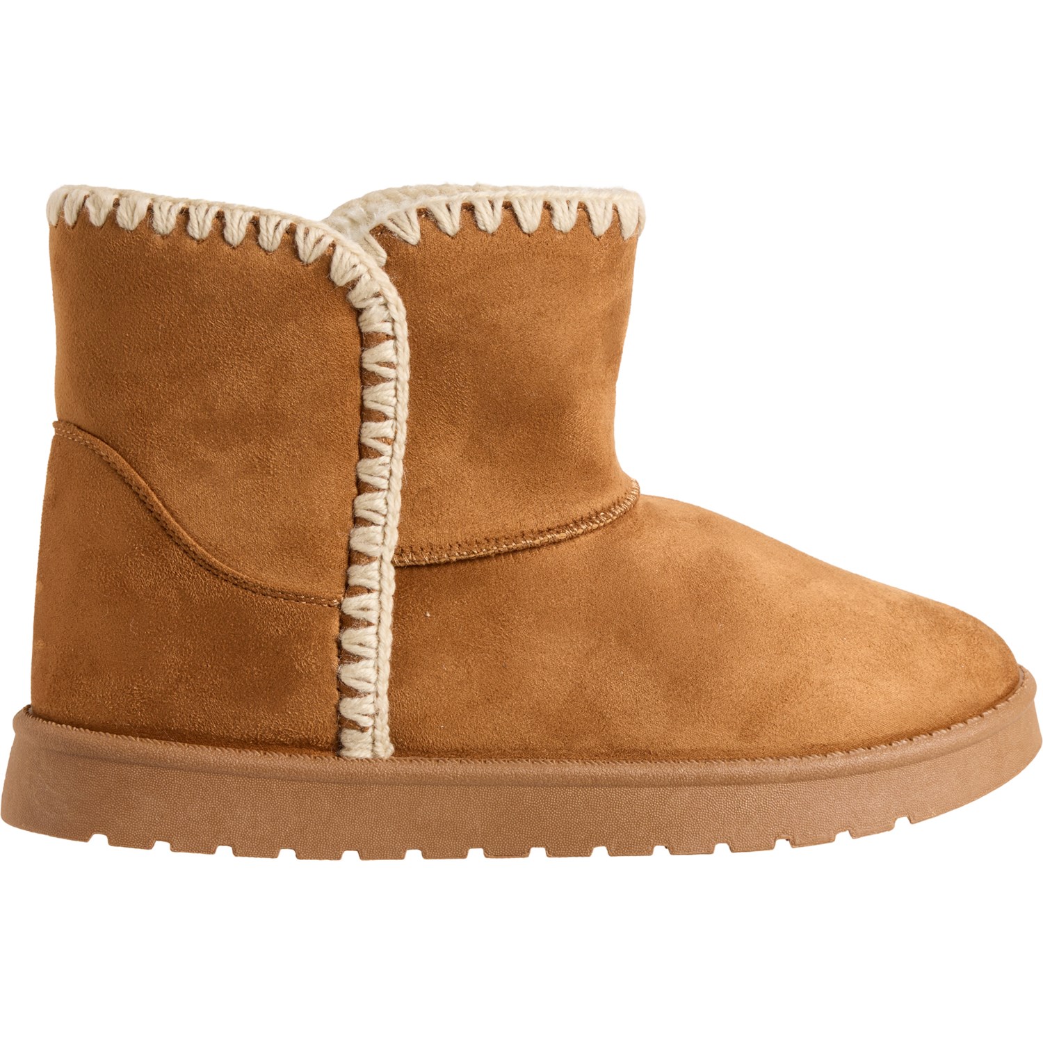 (取寄) アスペン レディース ウィップスティッチ ショート フォー シアリング ブーツ Aspen women Whipstitch Short Faux Shearling Boots (For Women)  Camel Aspen Whipstitch Short Faux Shearling Boots (For Women) - Save 50%