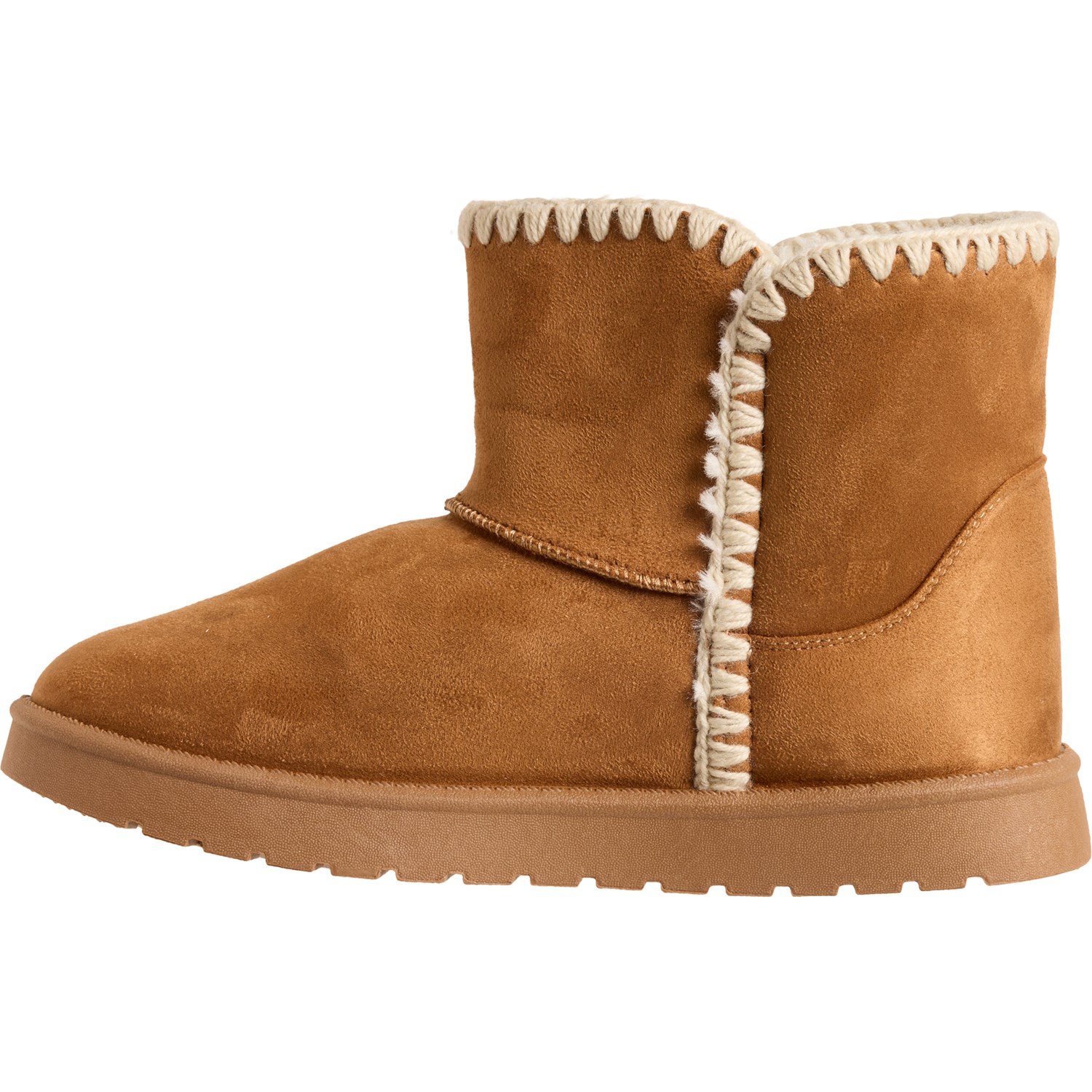 Aspen Whipstitch Short Faux Shearling Boots (For Women) - Save 75%