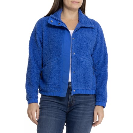 Free People Movement Sierra Full Zip Athleisure Fleece Jacket Light retailer Blue size L