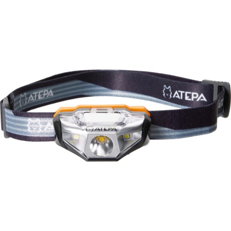 ATEPA Camping LED Headlamp  - 155 Lumens in Grey/Orange