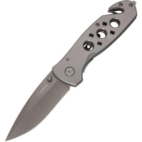ATEPA Stainless Steel Pocket Knife - 3.25”, Liner Lock in Stainless