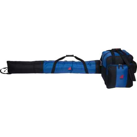 Athalon Deluxe Ski and Boot Bag Set - 2-Piece in Blue/Black