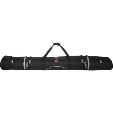 Athalon Wheeled Double Ski Bag - Waterproof in Black