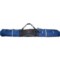 Athalon Wheeling Double Ski Padded Bag in Blue/Black