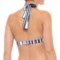 460CX_2 Athena Blue Horizon Halter Bikini Top - Padded Cups (For Women)