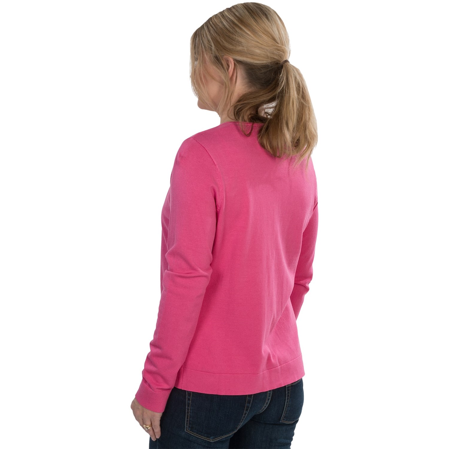 August Silk Cardigan Sweater (For Women)