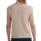 8573U_2 August Silk Crop Sweater with Embellished Neckline - Short Sleeve (For Women)