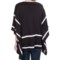8357A_2 August Silk Lightweight Poncho-Style Sweater - Elbow Sleeve (For Women)