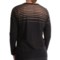 9251H_2 August Silk Sheer Stripe Cardigan Sweater (For Women)