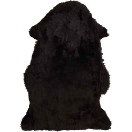 Auskin Long Wool Sheepskin Pelt Rug - 2.79x2', Cafecito in Cafecito