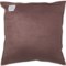 2XFYY_3 Auskin Vintage Leather Throw Pillow - 19.7x19.7”, Feather Fill