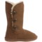 9835N_4 Aussie Dogs Sophia 3-Button Sheepskin Boots (For Women)