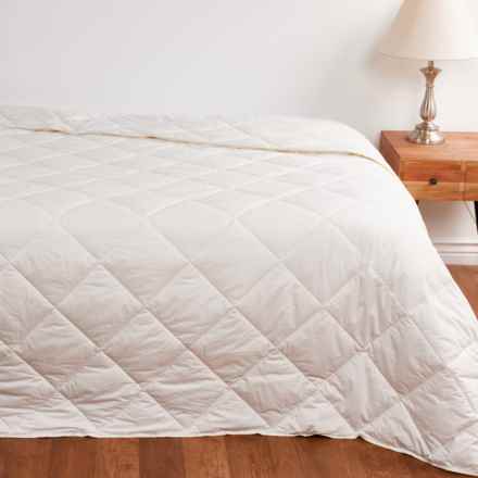 Australian Wool King 300 TC Down Alternative Comforter - 300 gsm, White in White