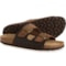 Autenti Made in Spain 2-Band Sandals - Suede (For Men) in Brown