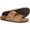 Autenti Made in Spain 2-Band Sandals - Suede (For Men) in Taupe