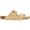 8MNNC_3 Autenti Made in Spain Stitched Two-Band Sandals - Suede (For Women)