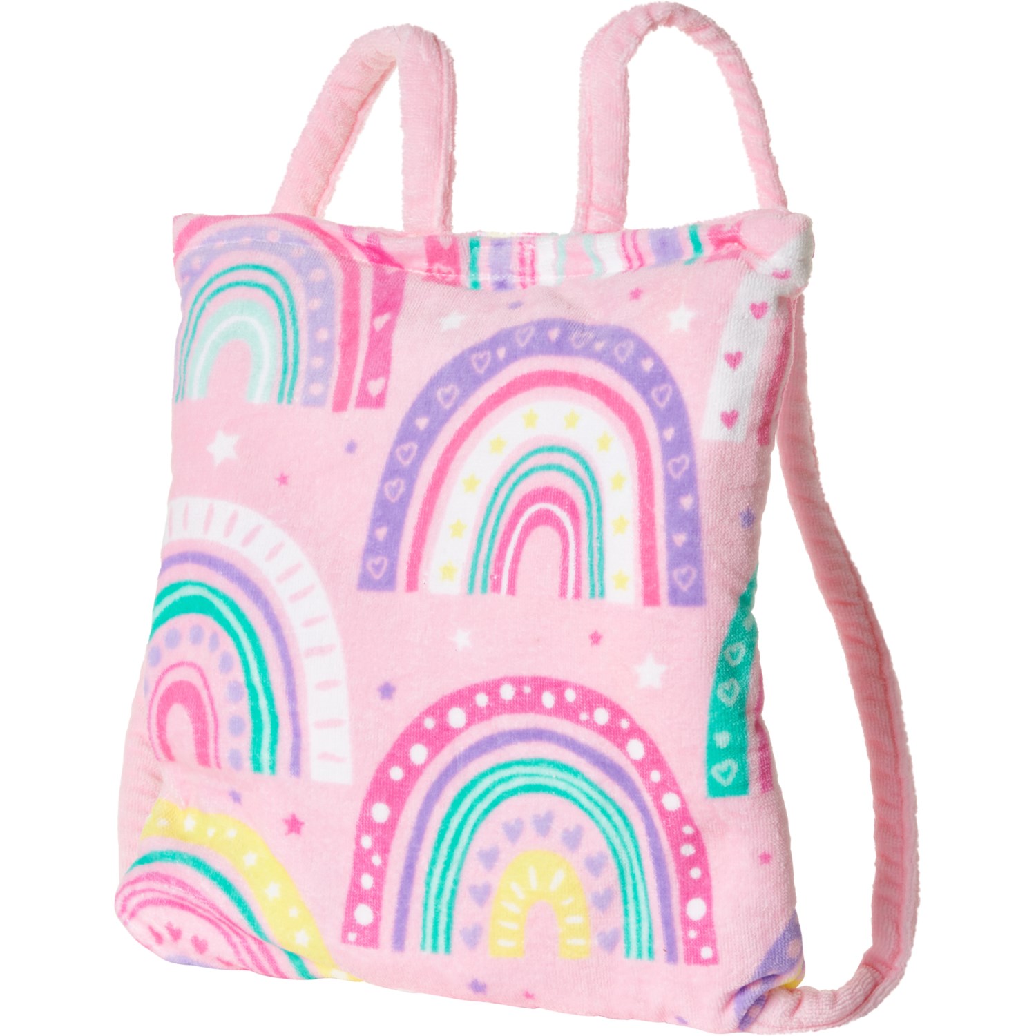 Authentic Kids Beach Rainbow Backpack and Beach Towel 350 gsm, 28x58