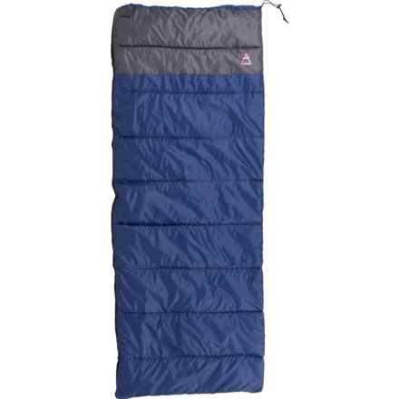 Avalanche 40°F Lightweight Camping Sleeping Bag - Rectangular in Blue