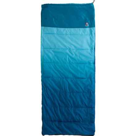 Avalanche 40°F Lightweight Camping Sleeping Bag - Rectangular in Teal Ombre