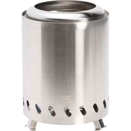 Avalanche 6” Inferno Series Tabletop Fire Pit with Skewers - 5-Piece in Silver