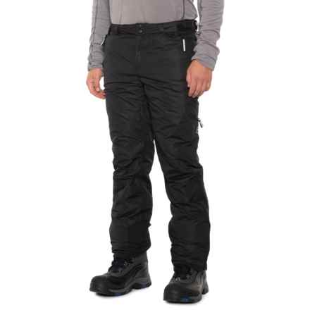 Avalanche Adjustable Waist Cargo Pocket Ski Pants - Waterproof, Insulated in Black