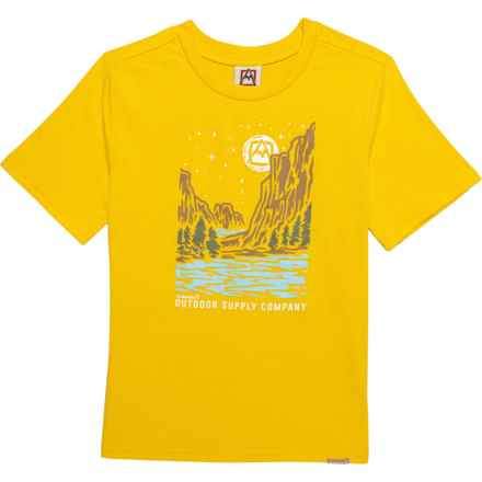 Avalanche Big Boys Logo T-Shirt - Short Sleeve in Yellow