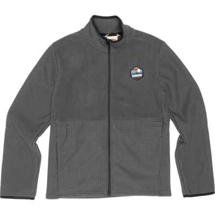 Avalanche Big Boys Polar Fleece Jacket - Full Zip in Black Oyster/Black