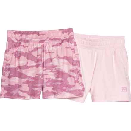 Avalanche Big Girls Cashmere-Like Shorts - 2-Pack in Pink - Closeouts