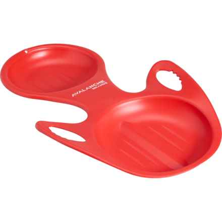 Avalanche Brands Torpedo Snow Sled - 31.5x20” (For Kids) in Red