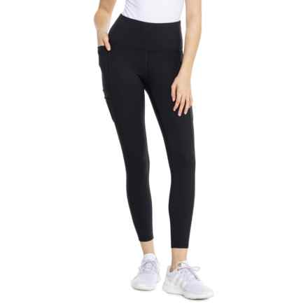 Avalanche Carbon Peached Cargo Leggings in Black