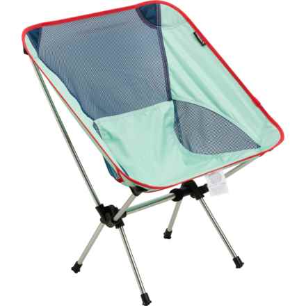 Avalanche Collapsible Aluminum and Mesh Chair in Blue Mint Red