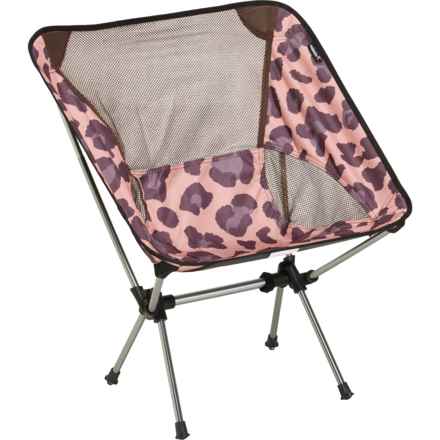 Avalanche Collapsible Aluminum and Mesh Chair in Leopard